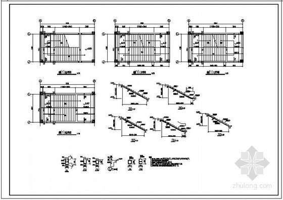 商场楼梯图纸资料下载-某框剪商场楼梯节点构造详图
