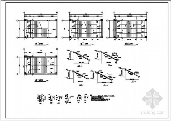 商场室外楼梯资料下载-某框剪商场楼梯节点构造详图