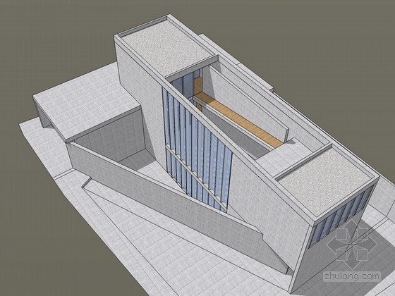 中式单幢别墅建筑模型资料下载-安藤忠雄建筑lee house建筑模型