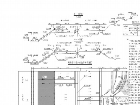 水利工程急流槽资料下载-双向四车道高速公路路基路面排水设计图27张（边沟急流槽集水井）
