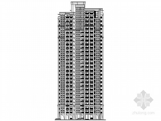某十八层欧式资料下载-[镇江]某二十八层简欧式住宅楼建筑施工图