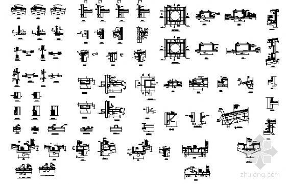 建筑植筋节点图资料下载-轻钢建筑节点图（各种包边）
