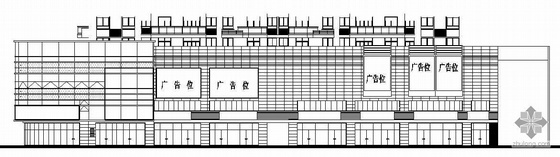 安徽六安校园建筑施工图资料下载-[山东]某大型商场幕墙建筑施工图