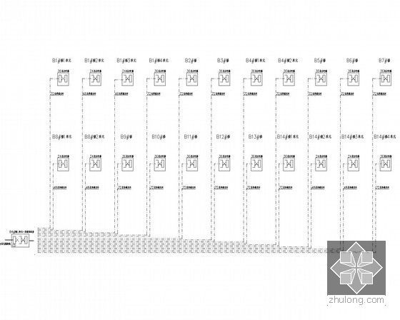 [浙江]高层住宅楼电气设计施工图纸-综合布线总系统图