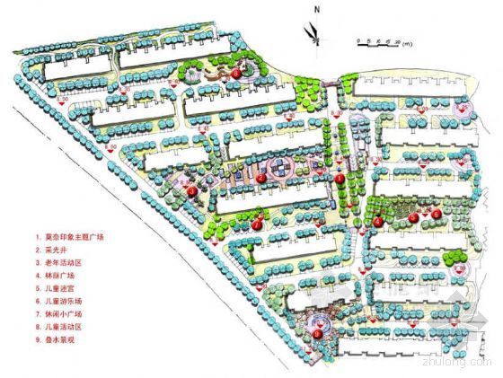 高级住宅区景观设计免费资料下载-[安徽]高级住宅区环境景观设计方案