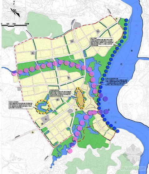 广西隆安县绿地系统规划资料下载-广西隆安县某镇绿地系统规划方案
