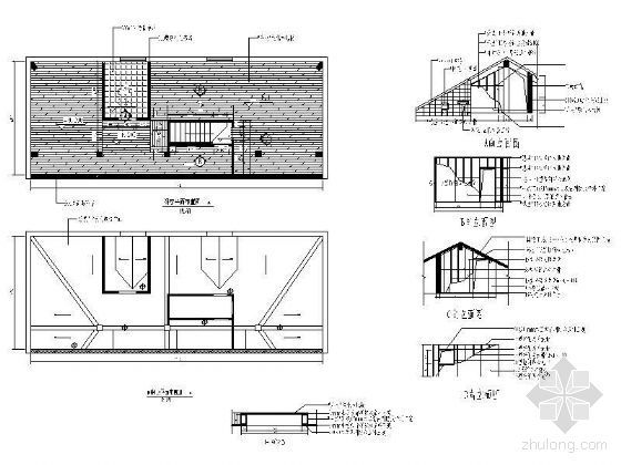 现代阁楼公寓装修资料下载-阁楼装修详图
