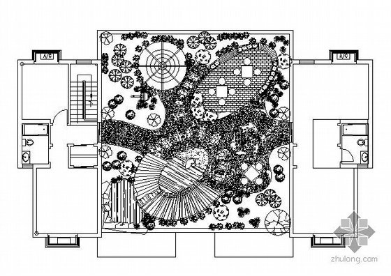 屋顶花园的规划设计资料下载-屋顶花园设计图