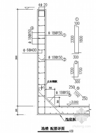 冶炼厂su模型资料下载-[广西]冶炼厂矩形水池结构施工图