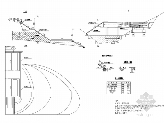 钢筋混凝土盖板涵施工图设计-锥坡一般构造图