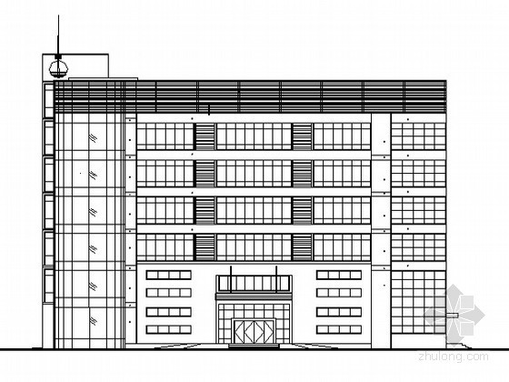 广东小型框架结构资料下载-[东莞市]某六层框架结构办公楼建筑施工图