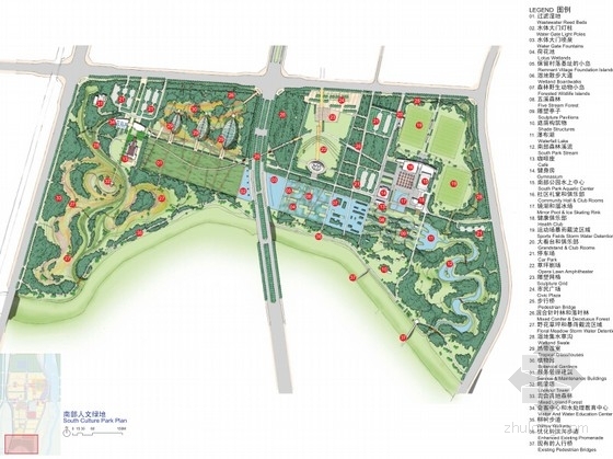 新农村滨水景观资料下载-[北京]国际滨水生态活力新城景观规划设计