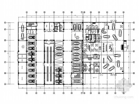 4s展厅平面资料下载-[上海]VOLVO车4S展厅室内设计图