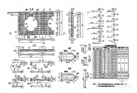 箱梁中横梁和横隔板资料下载-50mT梁中横隔板钢筋布置节点详图设计