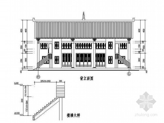46套中国古建施工图资料下载-某景区园林殿阁古建施工图