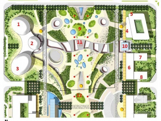 [海口]广场景观概念设计汇报方案- 