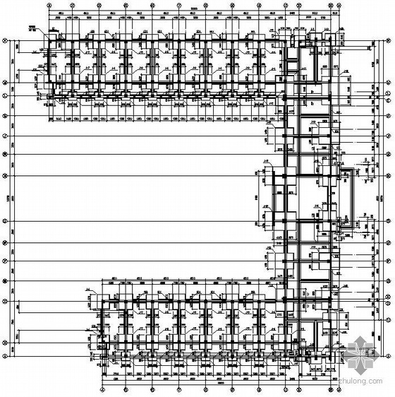 大跨度厂房建筑施工图资料下载-7°区6层层框架大跨度厂房结构施工图