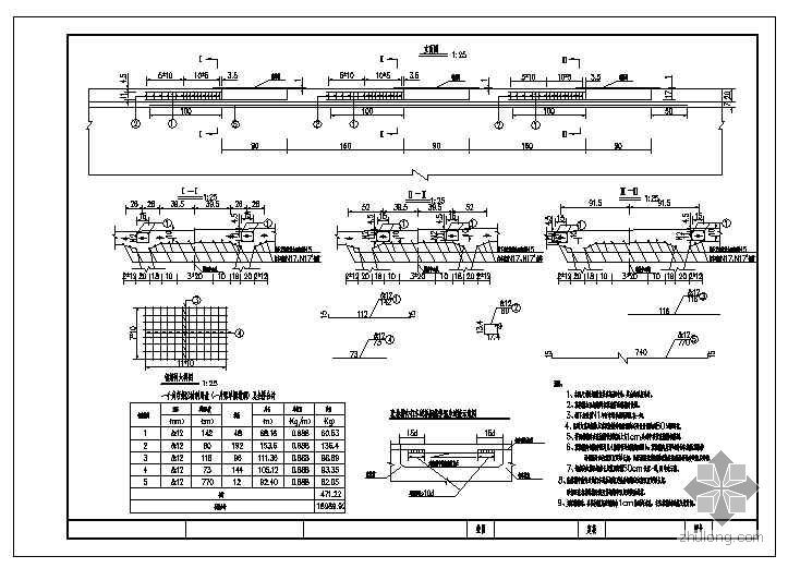 台背肋板图纸资料下载-某互通主线桥设计图纸