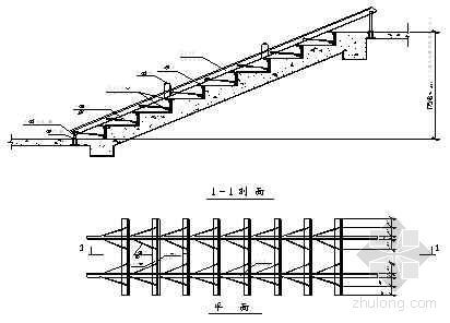 高层楼梯结构施工图资料下载-标准层楼梯钢模图