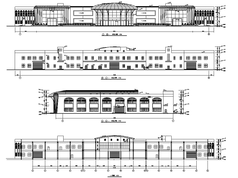 建筑施工图设计超市资料下载-某超市商业建筑设计方案施工图CAD
