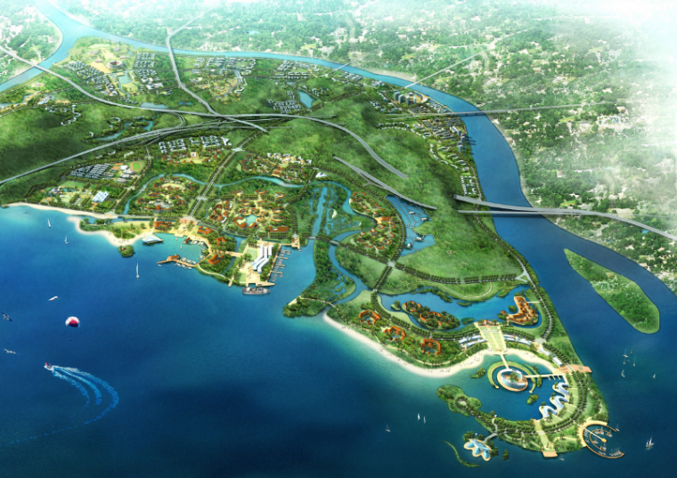 城市规划国际竞赛文本资料下载-[广东]虎门镇威远岛概念规划设计国际竞赛方案文本