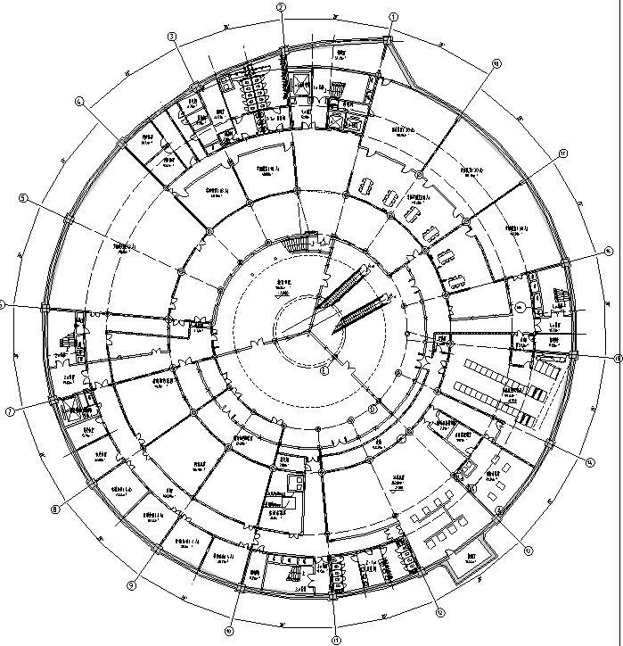 北京科学中心分变电所施工图-A馆地下一层平面图