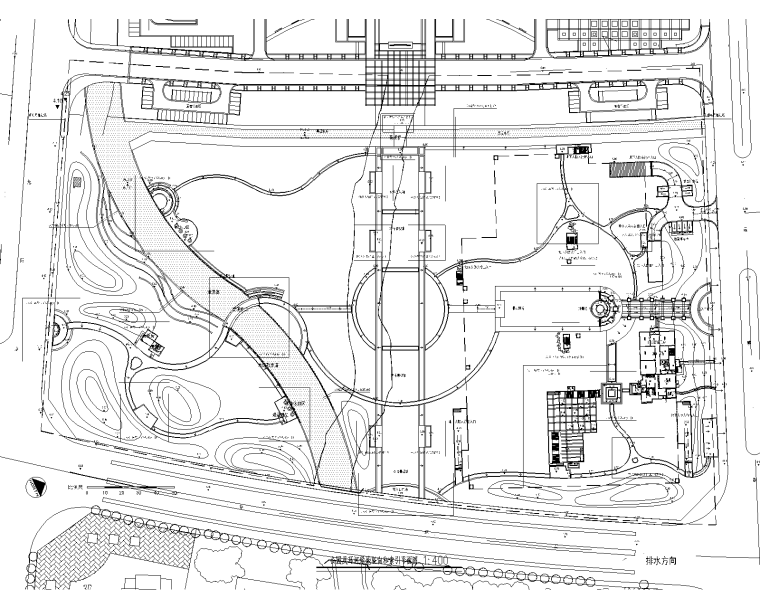 综合公园景观设计平面图资料下载-[浙江}乐清某公园景观设计全套施工图
