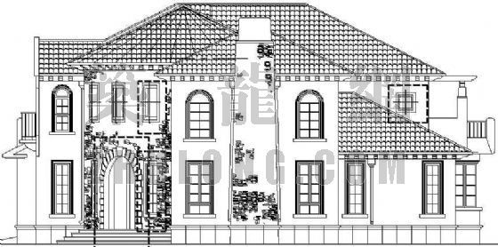小型独栋别墅设计方案资料下载-上海某别墅设计方案