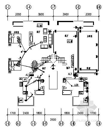 多层住宅楼低压电源防雷资料下载-某小区多层住宅楼电气设计图纸