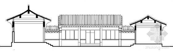 民宿四合院ppt资料下载-某四合院建筑方案图