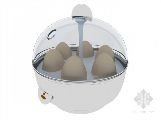 家庭佛堂3d模型资料下载-家庭蒸蛋器3D模型下载