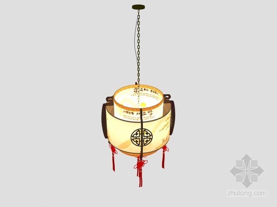 中式木艺吊灯资料下载-中式木艺吊灯3D模型下载