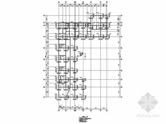 商店室内施工图资料下载-[无锡]三层框架结构小区商店结构施工图