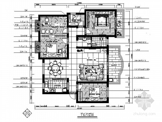 家居设计效果图及材料注释资料下载-新中式家居设计施工图（含效果图）