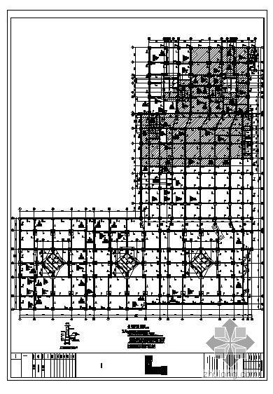 三层办公住宅结构图资料下载-深圳某广场结构图