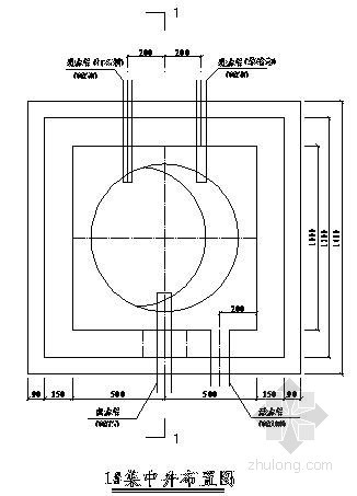 福建省铸铁井盖重型区分资料下载-[福建]集水井结构布置图