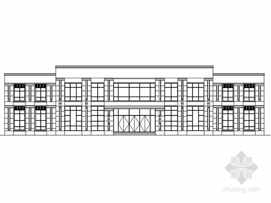 南通高架施工图资料下载-[南通]某商业中心售楼处建筑施工图