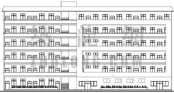 施工办公用房平面布置资料下载-某武警中队办公用房建筑施工图