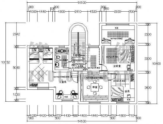 建筑外墙装饰施工图资料下载-别墅装饰施工图