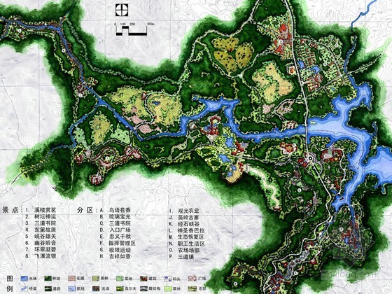 牛首山旅游区开发策划方案资料下载-[海南]旅游区景观规划方案一
