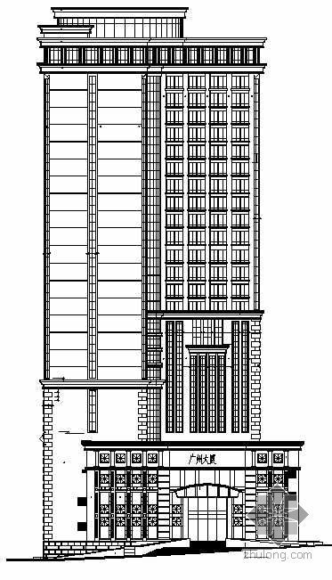广州办公建筑cad资料下载-[广州]某高层办公楼建筑结构施工图