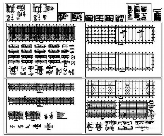 钢结构上方硬质防护施工资料下载-某硬质氧化锅车间综合仓库结构设计图