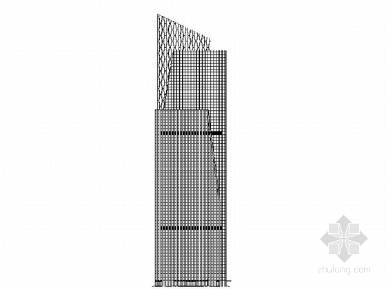 6层酒店建筑方案资料下载-[山东]某45层五星级酒店建筑设计方案图（含效果图）