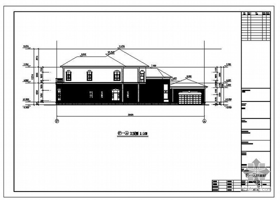 轻钢一层别墅资料下载-东莞某三层A1型轻钢别墅建筑结构图