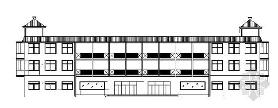 5层宿舍框架建施图资料下载-三层宿舍楼建施方案图