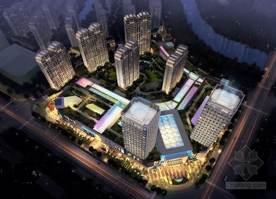 高层loft公寓资料下载-[浙江]现代风格高层商业广场设计方案文本