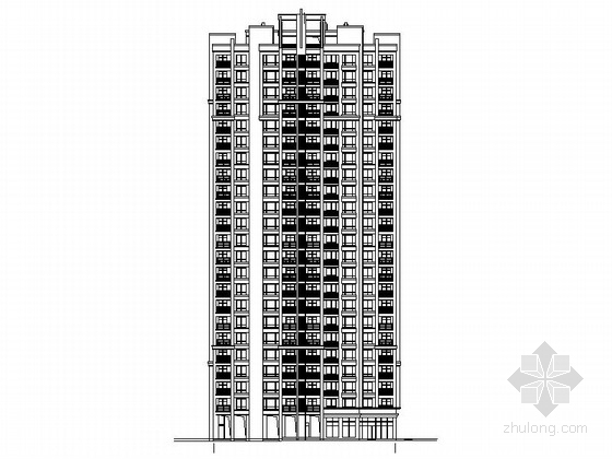6层塔式住宅建筑图资料下载-[长沙]高层框支剪力墙结构塔式住宅建筑施工图