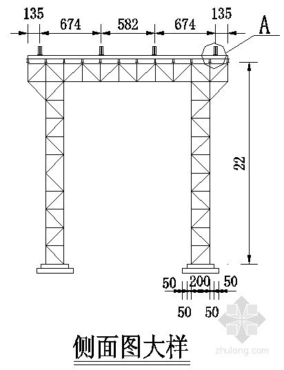 现代桥梁结构示意图资料下载-桥梁缆索吊装布置示意图