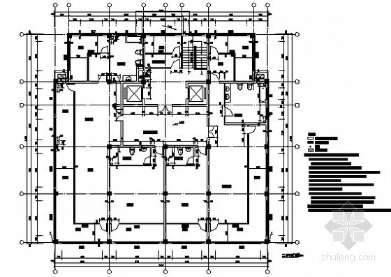 [山东]某艺术学院中心区二层居住式公寓建筑施工图（含节能设计）-平面 