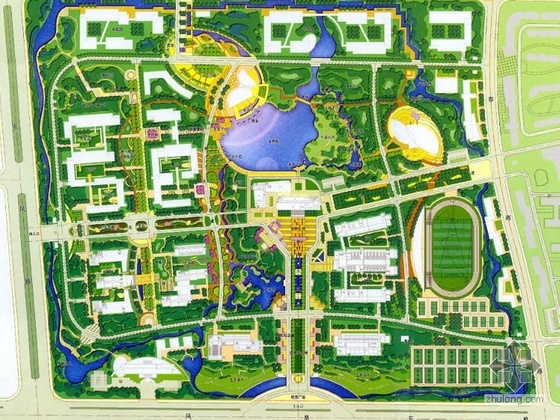 校园绿地景观方案资料下载-江苏校园景观方案设计